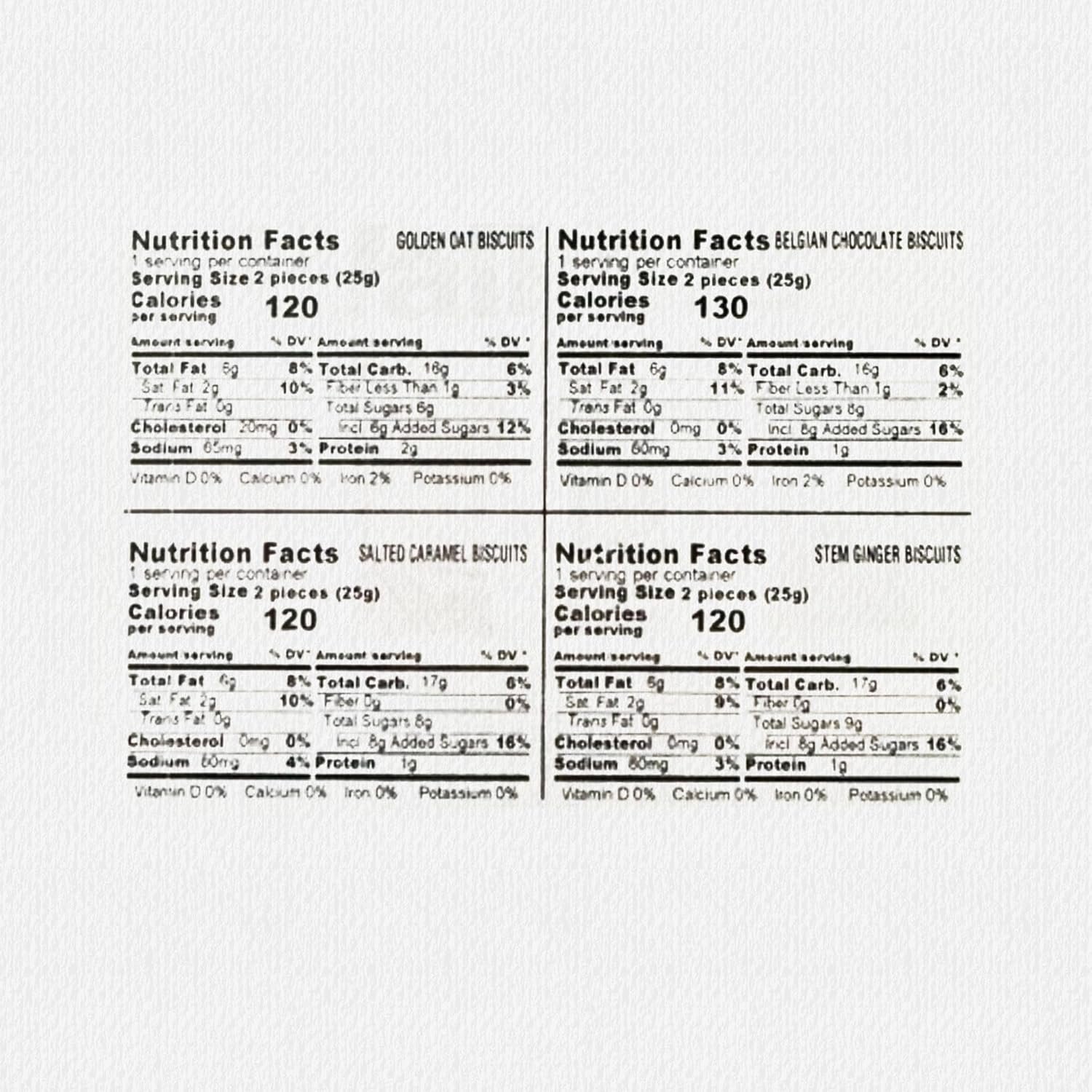 Walkers Assorted Biscuits Mini Packs 100 x 25g - Image 2